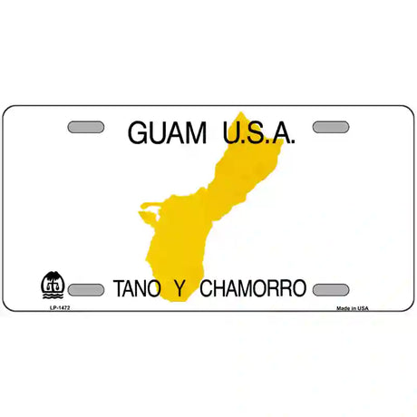 Guam Novelty State Metal License Plate 24" x 12" (LLP)