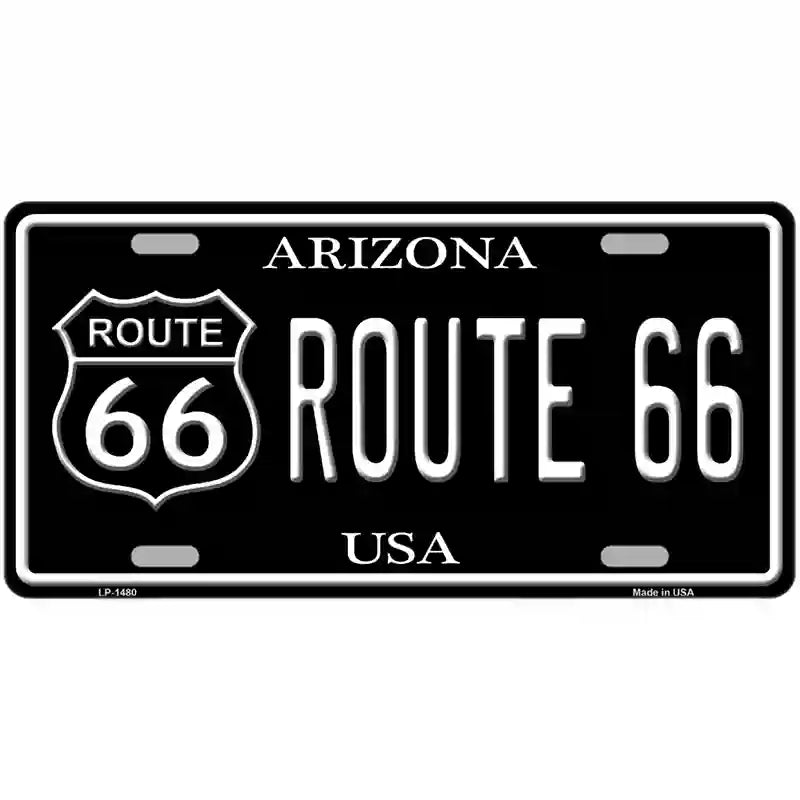 Route 66 Arizona Metal Novelty License Plate 24" x 12" (LLP)