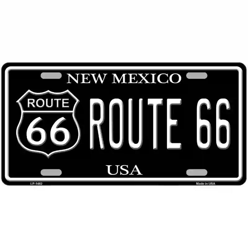 Route 66 New Mexico Metal Novelty License Plate 24" x 12" (LLP)