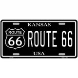 Route 66 Kansas Metal Novelty License Plate 24" x 12" (LLP)