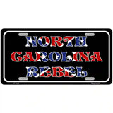 North Carolina Rebel Metal Novelty License Plate 24" x 12" (LLP)