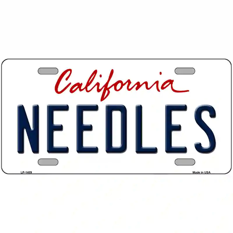 Needles California Novelty Metal License Plate 24" x 12" (LLP)