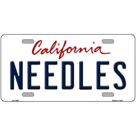 Needles California Novelty Metal License Plate 24" x 12" (LLP)