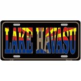 Lake Havasu with Arizona Flag Metal Novelty License Plate 24" x 12" (LLP)