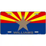 Williams Arizona Flag Metal Novelty License Plate 24" x 12" (LLP)