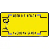 American Samoa Novelty Metal License Plate 24" x 12" (LLP)