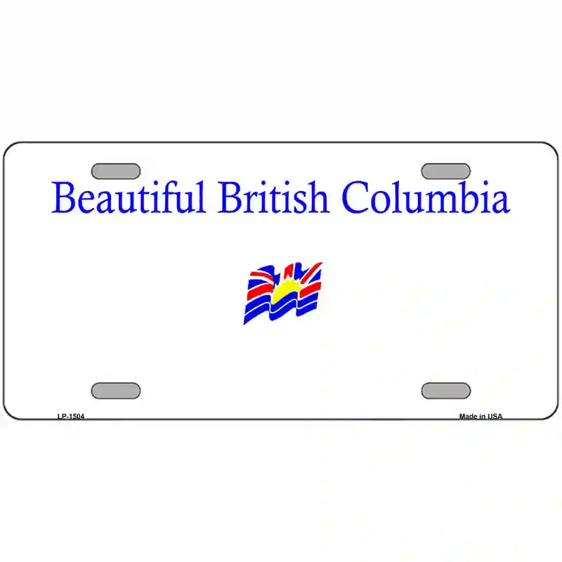 British Columbia Novelty Metal License Plate 24" x 12" (LLP)