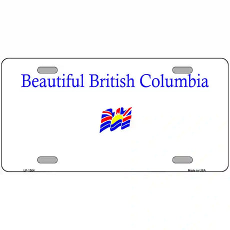 British Columbia Novelty Metal License Plate 24" x 12" (LLP)