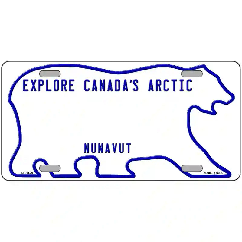 Nunavut Novelty Metal License Plate 24" x 12" (LLP)