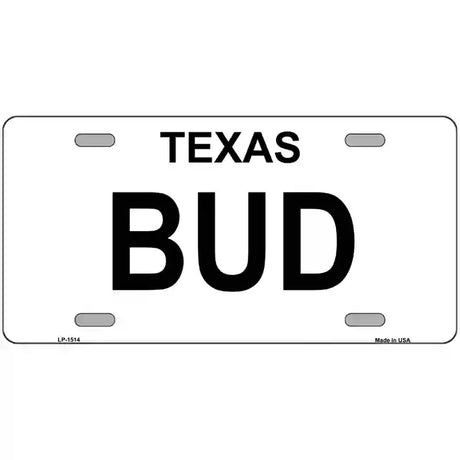 BUD Metal License Plate 24" x 12" (LLP)