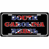 South Carolina Rebel Metal Novelty License Plate 24" x 12" (LLP)