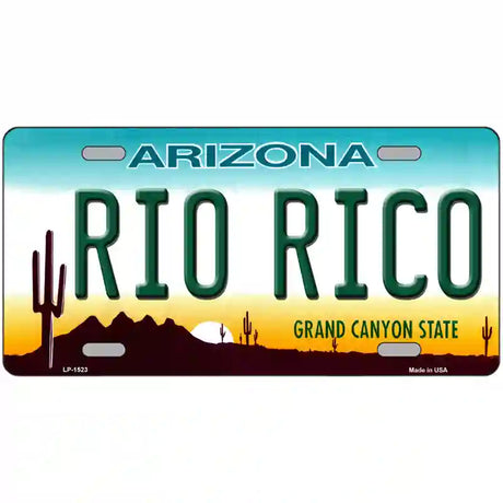 Rio Rico Arizona Metal Novelty License Plate 24" x 12" (LLP)