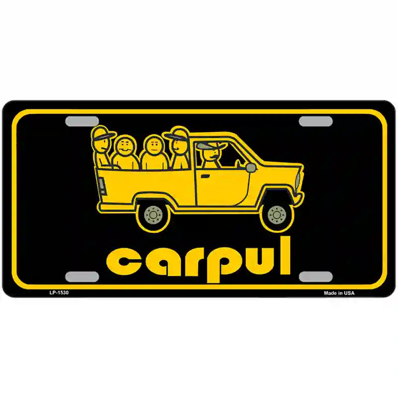 Carpul Metal Novelty License Plate 24" x 12" (LLP)