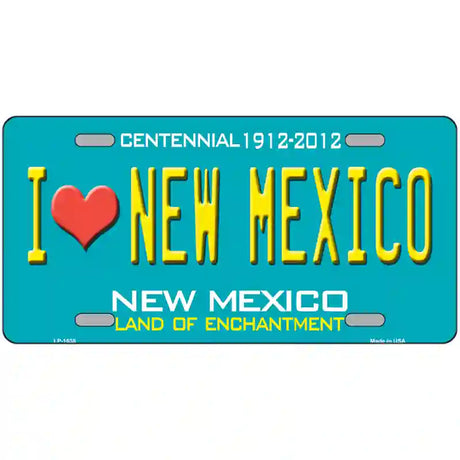 I Love New Mexico Novelty Metal License Plate 24" x 12" (LLP)