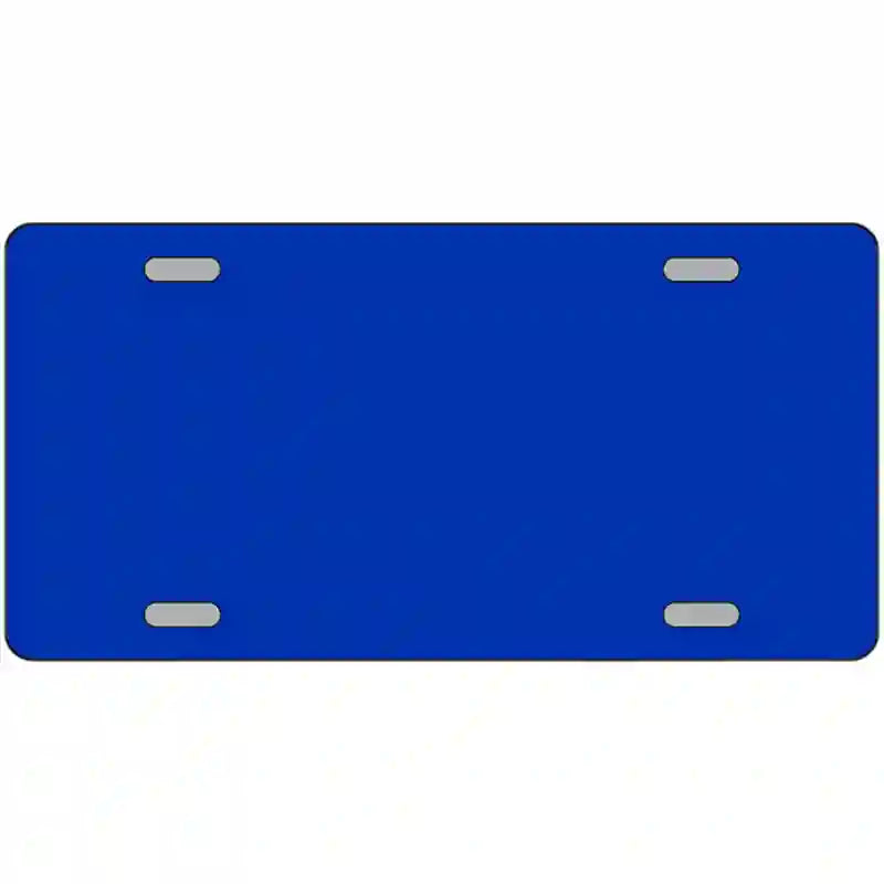 Royal Blue Solid Metal Novelty License Plate 24" x 12" (LLP)