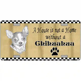 Pencil Sketch Chihuahua Metal Novelty License Plate 24" x 12" (LLP)