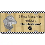 Pencil Sketch Dachshund Metal Novelty License Plate 24" x 12" (LLP)