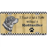 Pencil Sketch Rottweiler Metal Novelty License Plate 24" x 12" (LLP)