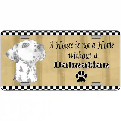 Pencil Sketch Dalmatian Metal Novelty License Plate 24" x 12" (LLP)