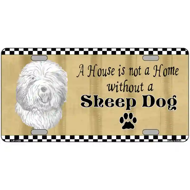 Pencil Sketch Sheep Metal Novelty License Plate 24" x 12" (LLP)