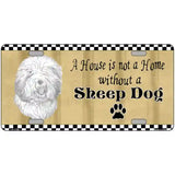 Pencil Sketch Sheep Metal Novelty License Plate 24" x 12" (LLP)