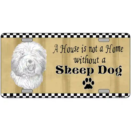 Pencil Sketch Sheep Metal Novelty License Plate 24" x 12" (LLP)