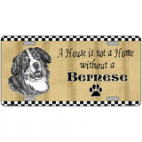 Pencil Sketch Bernese Metal Novelty License Plate 24" x 12" (LLP)