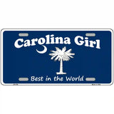 Carolina Girl Blue Metal Novelty License Plate 24" x 12" (LLP)