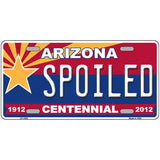 Arizona Centennial Spoiled Metal Novelty License Plate 24" x 12" (LLP)