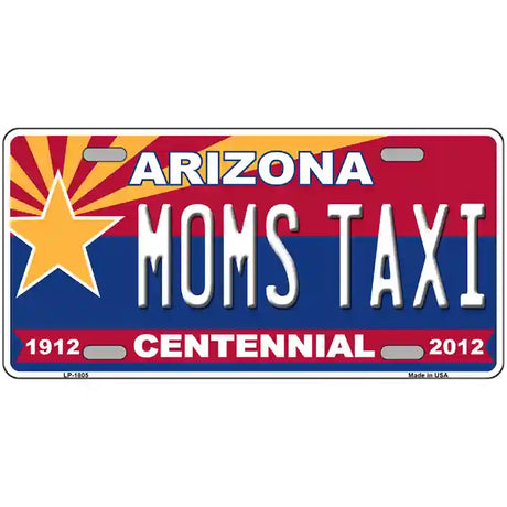 Arizona Centennial Moms Taxi Metal Novelty License Plate 24" x 12" (LLP)