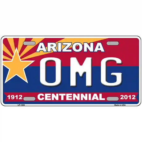 Arizona Centennial OMG Metal Novelty License Plate 24" x 12" (LLP)