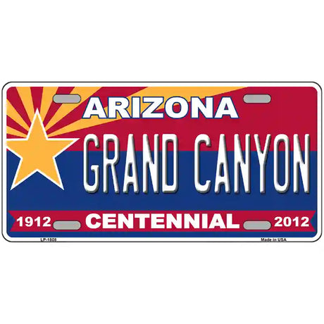 Arizona Centennial Grand Canyon Metal Novelty License Plate 24" x 12" (LLP)