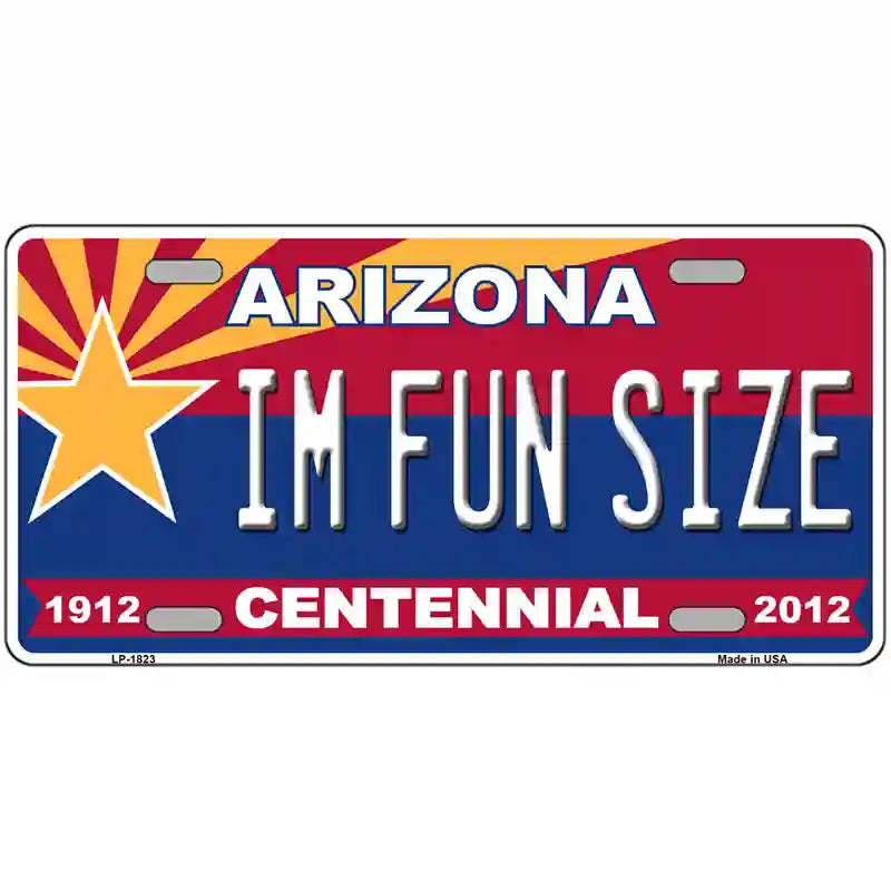 Arizona Centennial Im Fun Size Metal Novelty License Plate 24" x 12" (LLP)