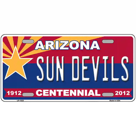 Arizona Centennial Sun Devils Metal Novelty License Plate 24" x 12" (LLP)