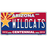 Arizona Centennial Wildcats Metal Novelty License Plate 24" x 12" (LLP)