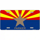 Parker Arizona State Flag Metal Novelty License Plate 24" x 12" (LLP)