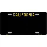 California Black Novelty State Metal License Plate 24" x 12" (LLP)