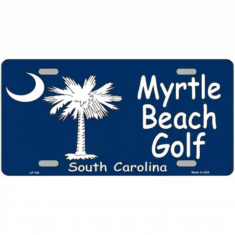 Myrtle Beach Golf Metal Novelty License Plate 24" x 12" (LLP)