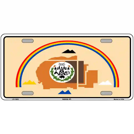 Navajo Flag Metal Novelty License Plate 24" x 12" (LLP)