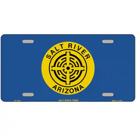 Salt River Tribe Flag Metal Novelty License Plate 24" x 12" (LLP)