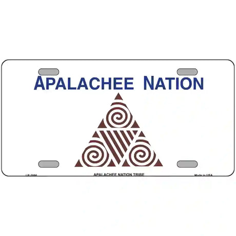 Apalachee Nation Flag Metal Novelty License Plate 24" x 12" (LLP)