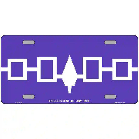 Iroquois Confederacy Flag Metal Novelty License Plate 24" x 12" (LLP)