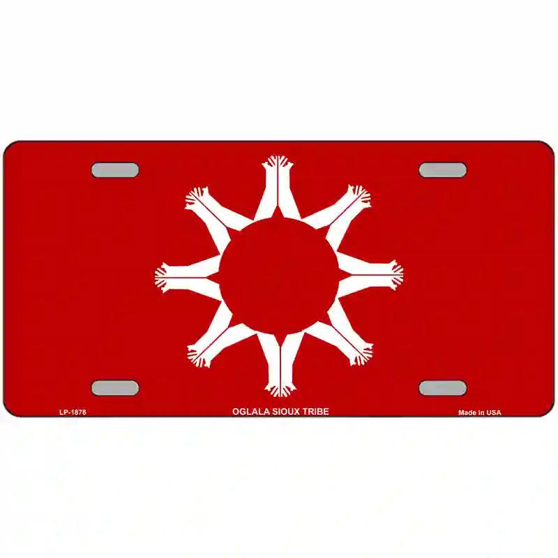 Oglala Sioux Tribe Flag Metal Novelty License Plate 24" x 12" (LLP)