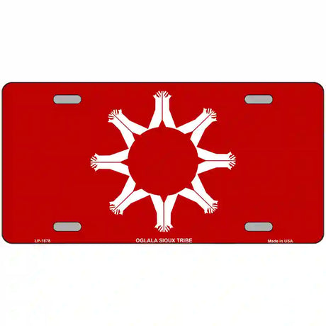 Oglala Sioux Tribe Flag Metal Novelty License Plate 24" x 12" (LLP)