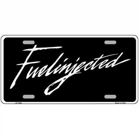 Fuelinjected Metal Novelty License Plate 24" x 12" (LLP)