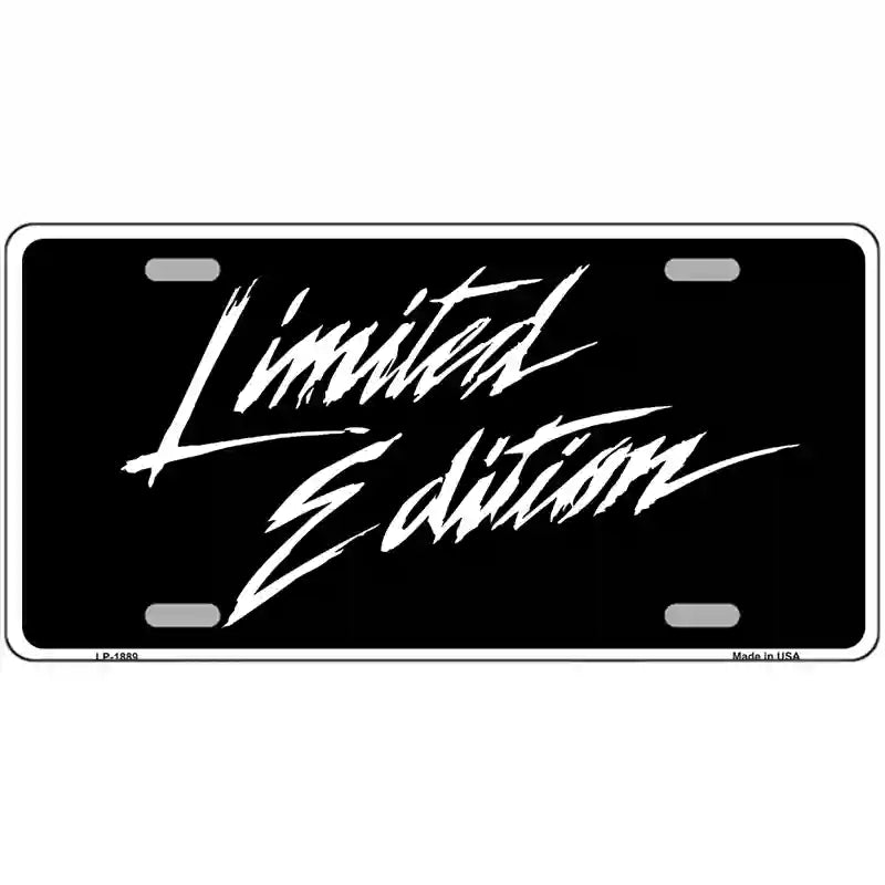 Limited Edition Metal Novelty License Plate 24" x 12" (LLP)