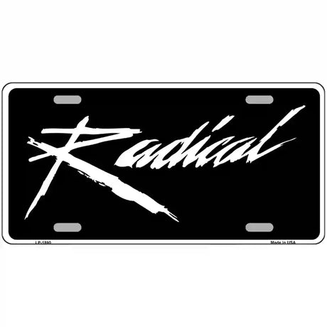 Radical Metal Novelty License Plate 24" x 12" (LLP)