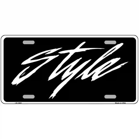 Style Metal Novelty License Plate 24" x 12" (LLP)