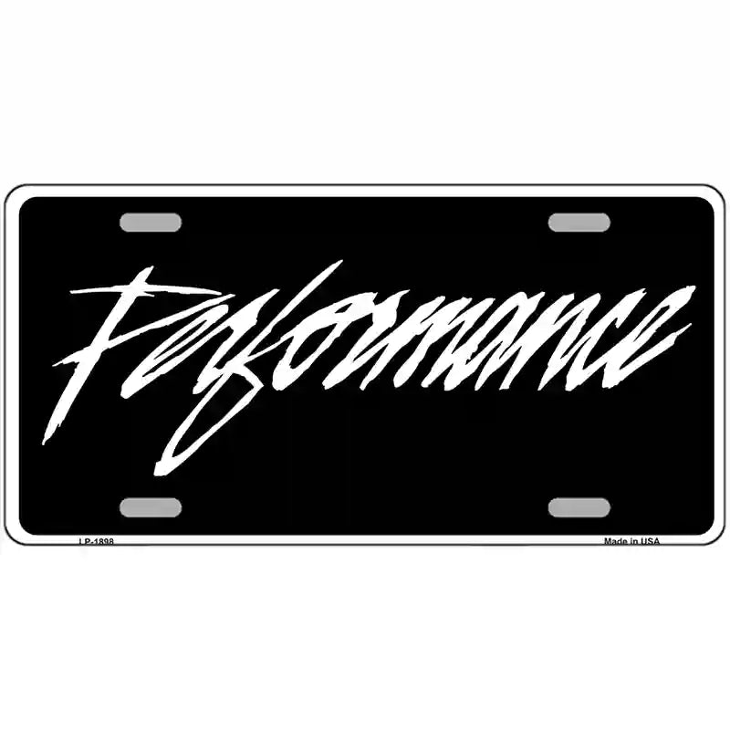 Performance Metal Novelty License Plate 24" x 12" (LLP)