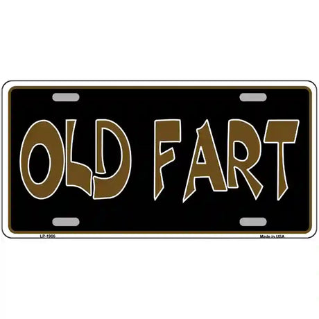 Old Fart Metal Novelty License Plate 24" x 12" (LLP)